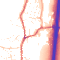 Daytime road noise heatmap for EX15 1TG