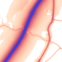 Daytime road noise heatmap for EX15 1YA