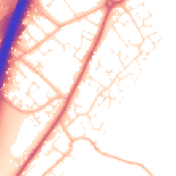 Daytime road noise heatmap for EX15 2PA
