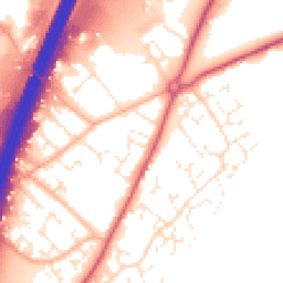 Daytime road noise heatmap for EX15 2PZ
