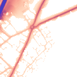Daytime road noise heatmap for EX15 2TN