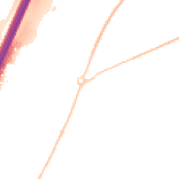 Night-time road noise heatmap for EX15 2TW