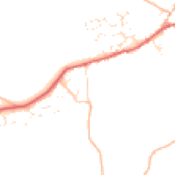 Daytime road noise heatmap for EX15 3EE