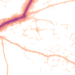 Daytime road noise heatmap for EX16 4AH