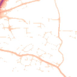 Daytime road noise heatmap for EX16 4BN