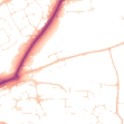Daytime road noise heatmap for EX16 4FE