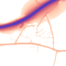Daytime road noise heatmap for EX16 4FR