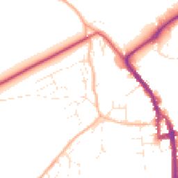 Daytime road noise heatmap for EX16 5AP