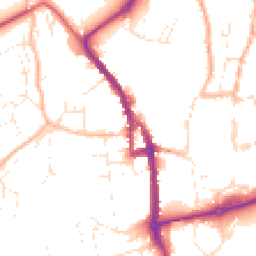 Daytime road noise heatmap for EX16 5HY