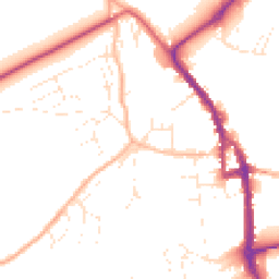 Daytime road noise heatmap for EX16 5LS