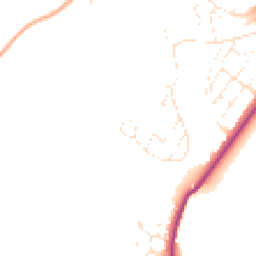 Daytime road noise heatmap for EX16 5PJ