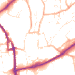 Daytime road noise heatmap for EX16 6AH