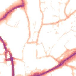 Daytime road noise heatmap for EX16 6AL
