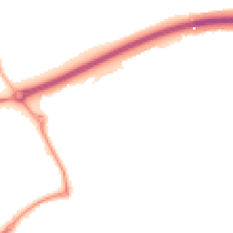 Night-time road noise heatmap for EX16 6BB