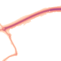 Night-time road noise heatmap for EX16 6BE