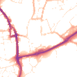 Daytime road noise heatmap for EX16 6LZ