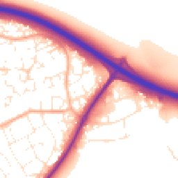 Daytime road noise heatmap for EX16 6SX
