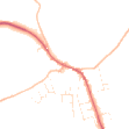 Daytime road noise heatmap for EX16 8AE