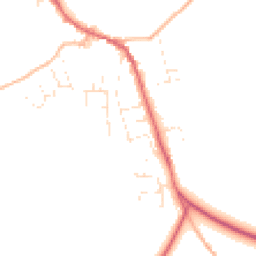 Daytime road noise heatmap for EX16 8AJ