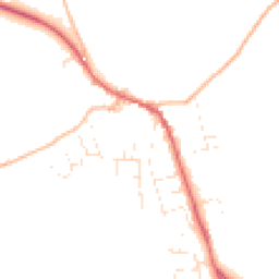 Daytime road noise heatmap for EX16 8AU
