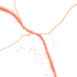 Daytime road noise heatmap for EX16 8DF