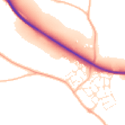 Daytime road noise heatmap for EX16 8FA