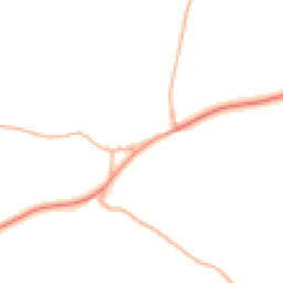 Daytime road noise heatmap for EX16 9AZ