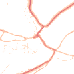 Daytime road noise heatmap for EX16 9ND
