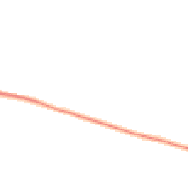 Night-time road noise heatmap for EX17 2EP