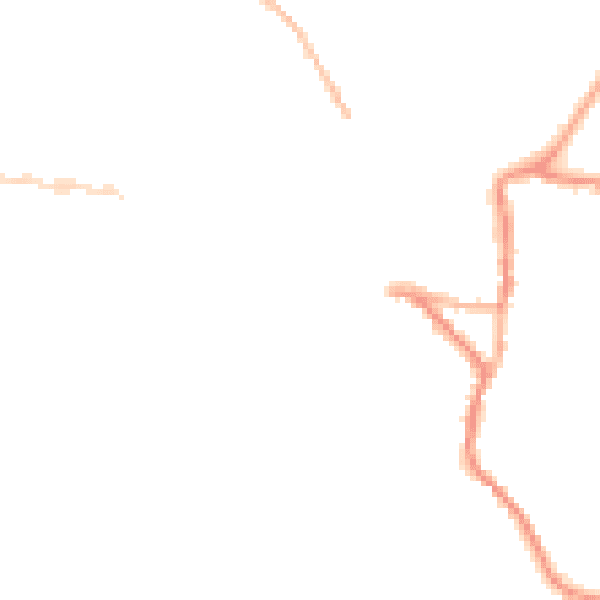 Night-time road noise heatmap for EX17 3EL
