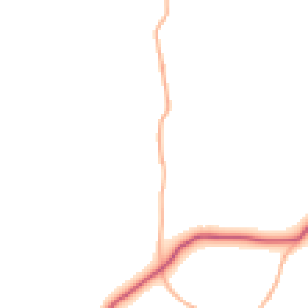 Daytime road noise heatmap for EX17 4BH