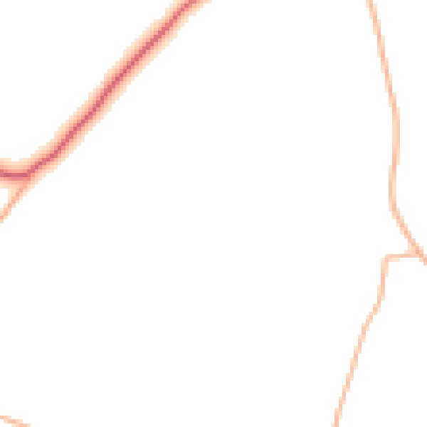Daytime road noise heatmap for EX17 4BN