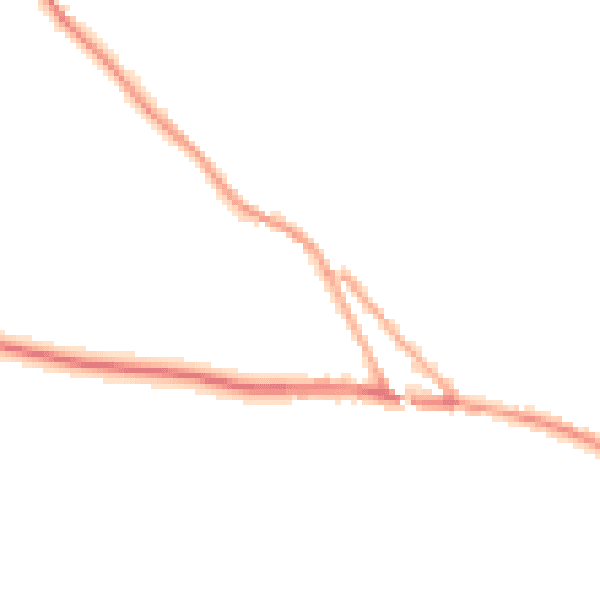 Night-time road noise heatmap for EX17 5BJ