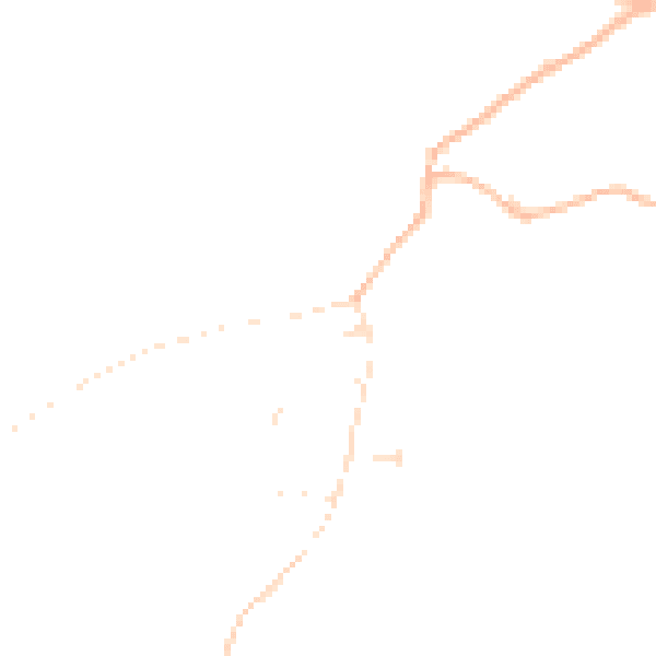 Daytime road noise heatmap for EX17 5BL