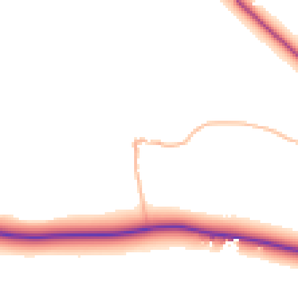 Daytime road noise heatmap for EX17 5LE