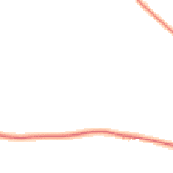 Night-time road noise heatmap for EX17 5LE