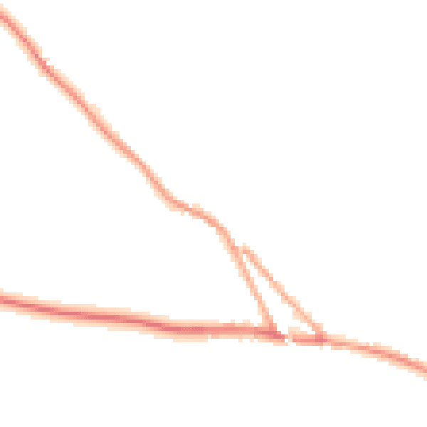 Night-time road noise heatmap for EX17 5NE
