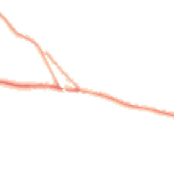 Night-time road noise heatmap for EX17 5NP