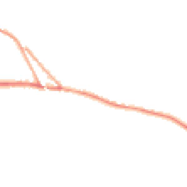 Night-time road noise heatmap for EX17 5NR