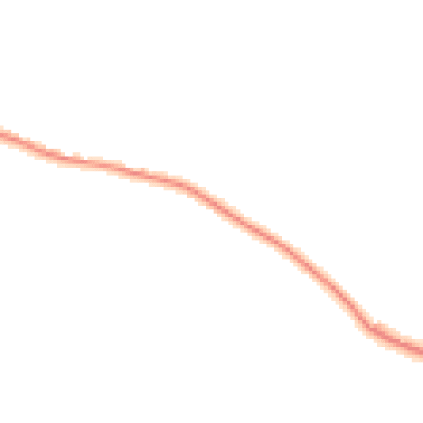 Night-time road noise heatmap for EX17 5NT