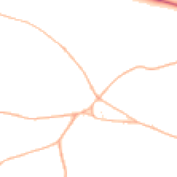 Daytime road noise heatmap for EX17 6DU