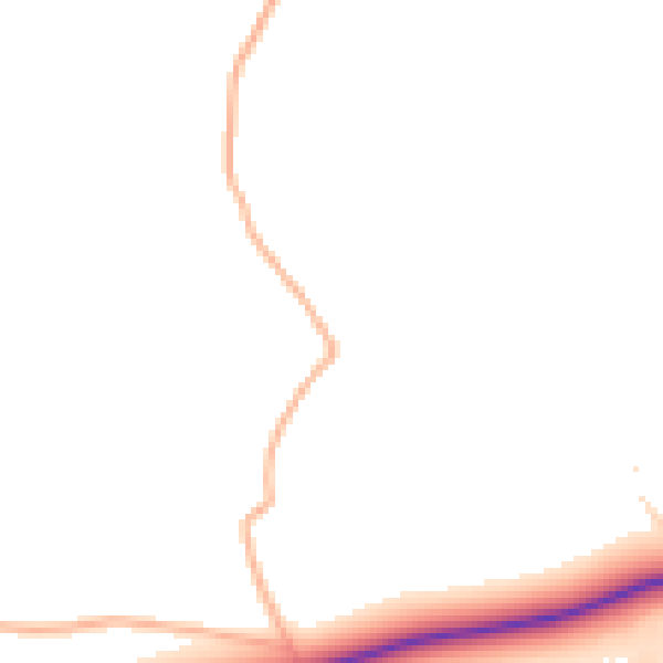 Daytime road noise heatmap for EX17 6EB
