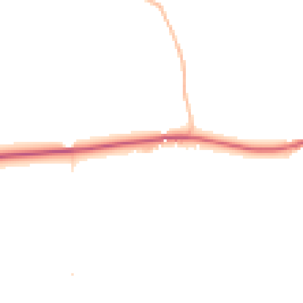 Daytime road noise heatmap for EX17 6LA