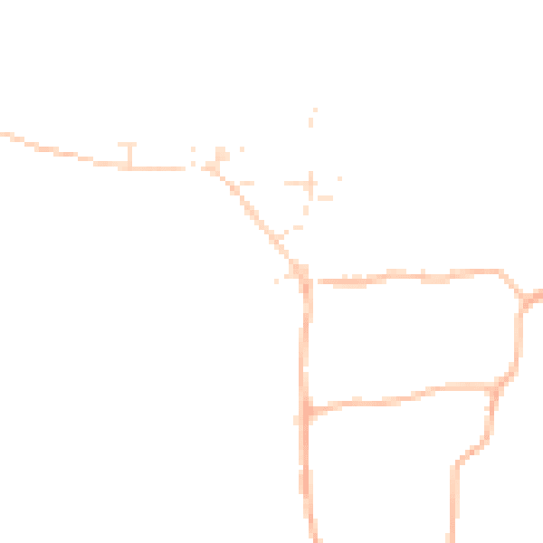 Daytime road noise heatmap for EX17 6NP