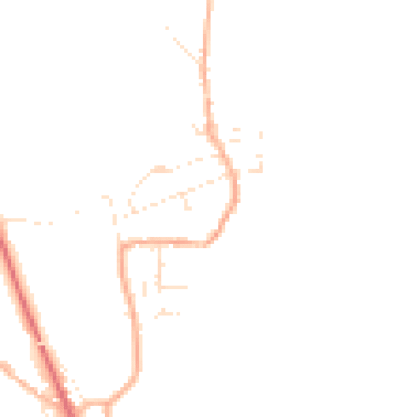 Daytime road noise heatmap for EX17 6PZ