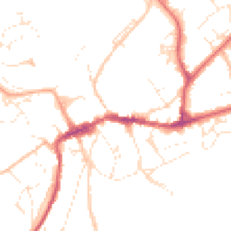 Daytime road noise heatmap for EX20 1AS