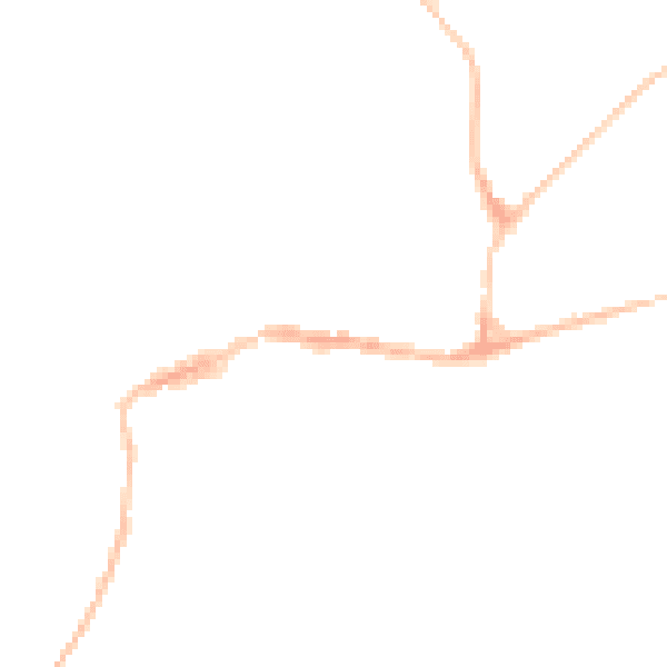 Night-time road noise heatmap for EX20 1AT