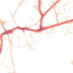 Daytime road noise heatmap for EX20 1AZ