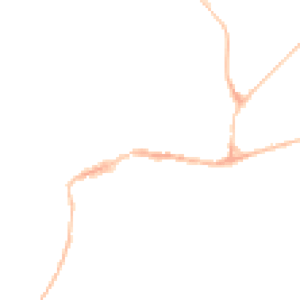 Night-time road noise heatmap for EX20 1DB