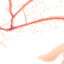 Daytime road noise heatmap for EX20 1DF